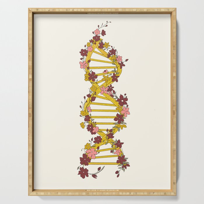 Floral DNA Serving Tray Gallery Image 1