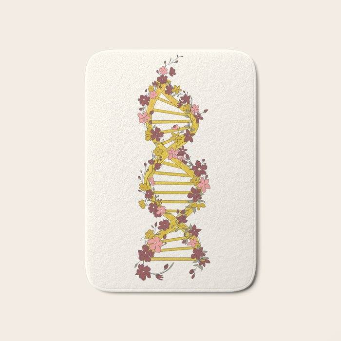 Floral DNA Bath Mat Gallery Image 1