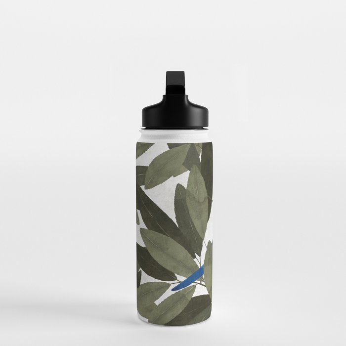 Blue tit and strawberry tree Water Bottle Gallery Image 3