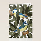 Blue tit and strawberry tree Stationery Card Gallery Image 2