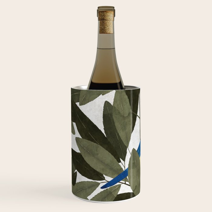 Blue tit and strawberry tree Wine Chiller Gallery Image 2
