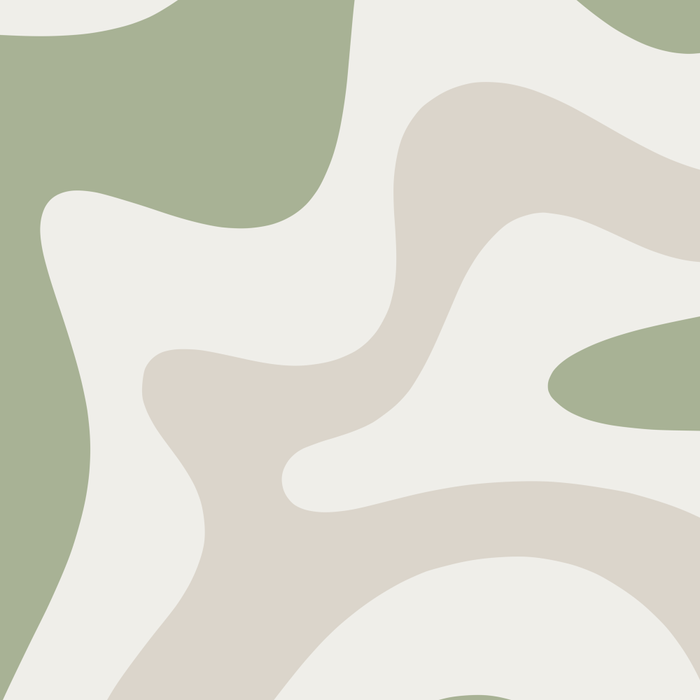 Retro Liquid Swirl Abstract Pattern in Cream, Sage, Beige Coffee Mug Gallery Image 2