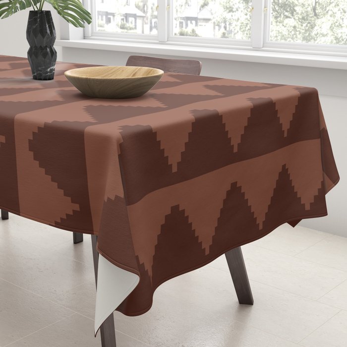 Geometric Pyramid Pattern XXXVIII Tablecloth Gallery Image 3