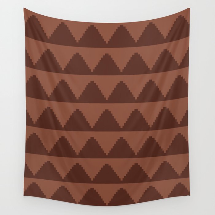 Geometric Pyramid Pattern XXXVIII Wall Tapestry Gallery Image 4