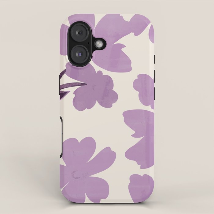 Gentle Purple Flowers iPhone Case Gallery Image 1