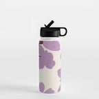Gentle Purple Flowers Water Bottle Gallery Image 1