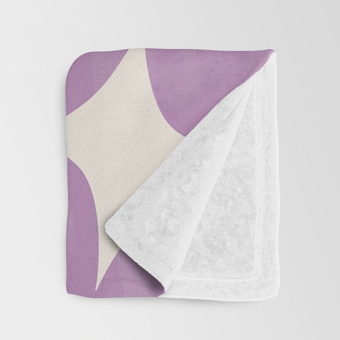 Gentle Purple Flowers Throw Blanket Gallery Image 3