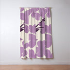 Gentle Purple Flowers Window Curtain Gallery Image 3