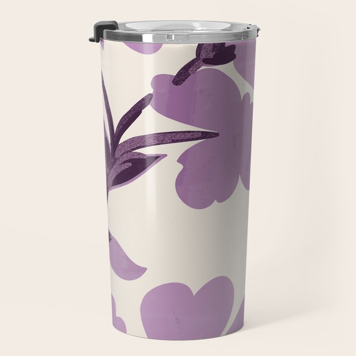 Gentle Purple Flowers Travel Mug Gallery Image 3