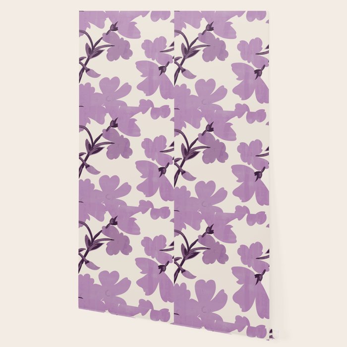 Gentle Purple Flowers Wallpaper Gallery Image 2