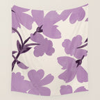 Gentle Purple Flowers Wall Tapestry Gallery Image 4