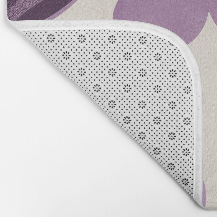 Gentle Purple Flowers Bath Mat Gallery Image 2