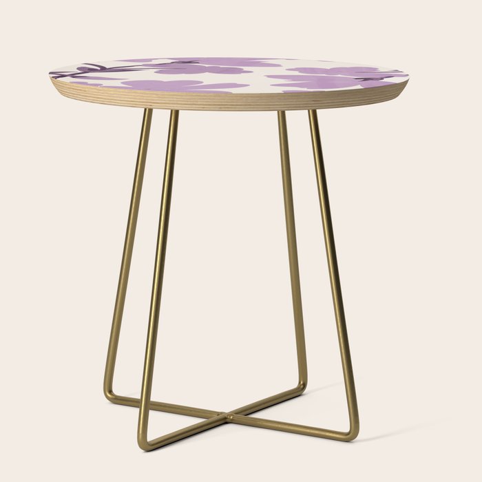 Gentle Purple Flowers Side Table Gallery Image 1