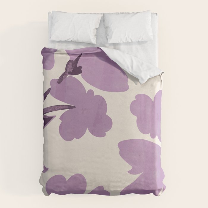 Gentle Purple Flowers Duvet Cover Gallery Image 6