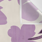 Gentle Purple Flowers Wall Tapestry Gallery Image 3