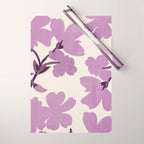 Gentle Purple Flowers Wrapping Paper Gallery Image 1