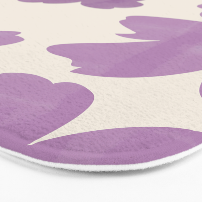 Gentle Purple Flowers Bath Mat Gallery Image 3