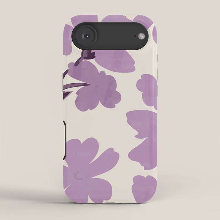 Gentle Purple Flowers iPhone Case Gallery Image 2