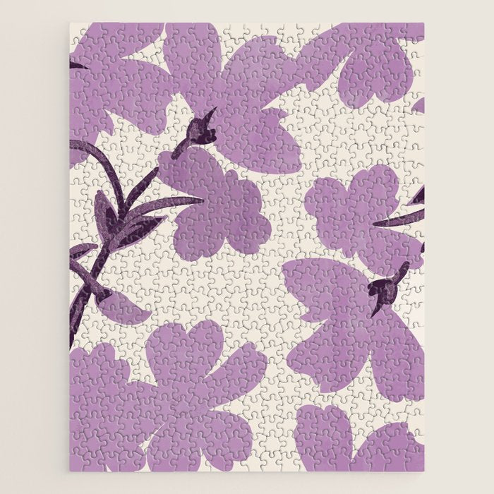 Gentle Purple Flowers Jigsaw Puzzle Gallery Image 1