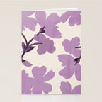 Gentle Purple Flowers Stationery Card Gallery Image 2
