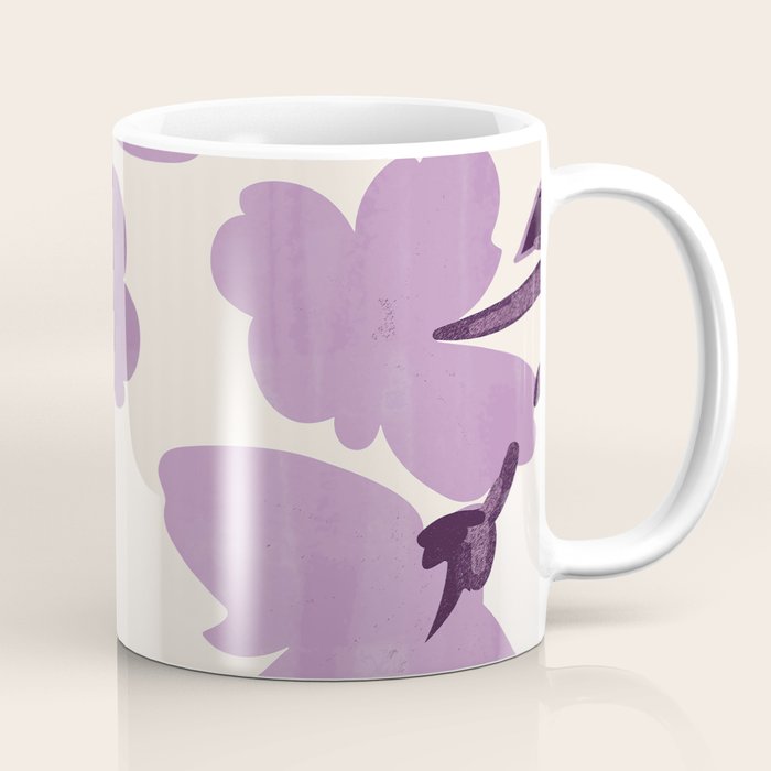 Gentle Purple Flowers Coffee Mug Gallery Image 1
