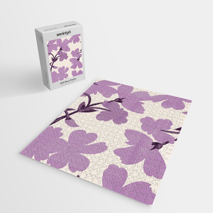 Gentle Purple Flowers Jigsaw Puzzle Gallery Image 2