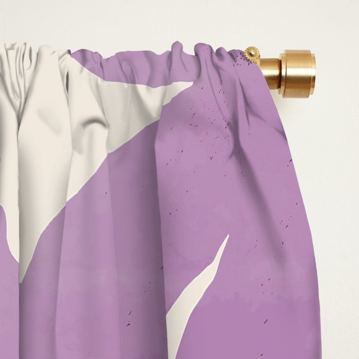 Gentle Purple Flowers Window Curtain Gallery Image 2