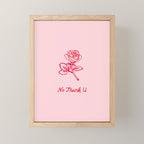no thank u Mini Art Print Gallery Image 1