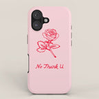 no thank u iPhone Case Gallery Image 1