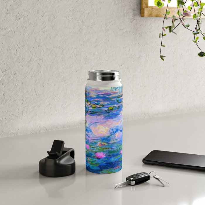 Claude Monet Water Lilies Water Bottle Gallery Image 4