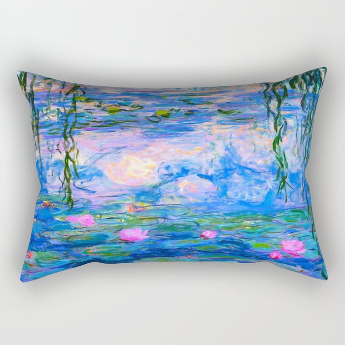 Claude Monet Water Lilies Rectangular Pillow Gallery Image 2