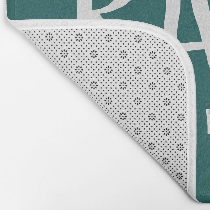 Rawr. I'm a Dinosaur. Turquoise. Bath Mat Gallery Image 2