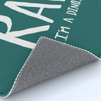 Rawr. I'm a Dinosaur. Turquoise. Rug Gallery Image 4