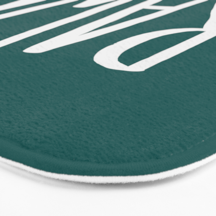Rawr. I'm a Dinosaur. Turquoise. Bath Mat Gallery Image 3