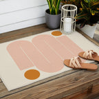 Abstraction_SUN_LINE_ART_Minimalism_002 Outdoor Rug Gallery Image 2