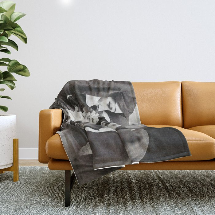 Nuns Smoking Throw Blanket Gallery Image 1