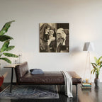 Nuns Smoking Wood Wall Art Gallery Image 2