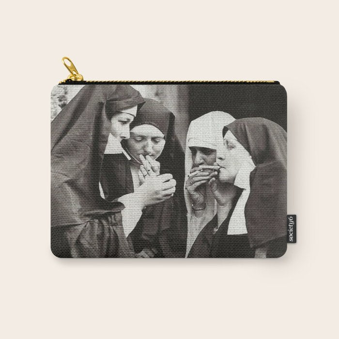 Nuns Smoking Carry All Pouch Gallery Image 1