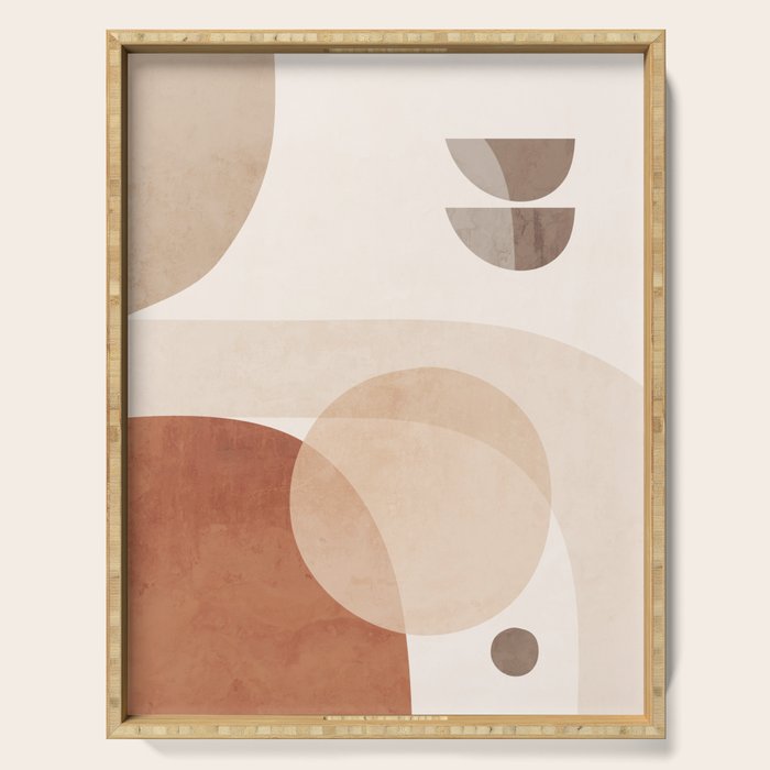 Abstract Minimal Shapes 16 Serving Tray Gallery Image 1