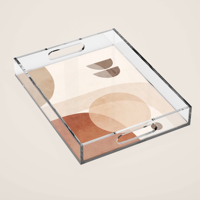 Abstract Minimal Shapes 16 Acrylic Tray Gallery Image 1
