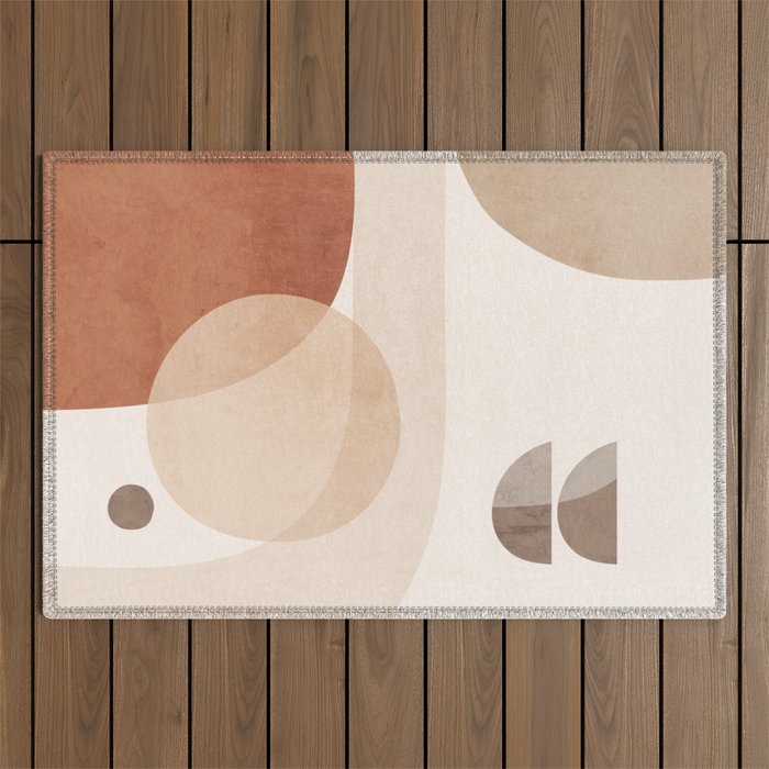 Abstract Minimal Shapes 16 Outdoor Rug Gallery Image 1
