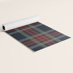 Navy Blue Red Classic Plaid Yoga Mat Gallery Image 2