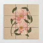 Peonies flowers I Wood Wall Art Gallery Image 1