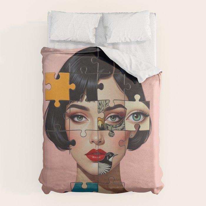 Puzzle Girl Lulu Duvet Cover Gallery Image 6