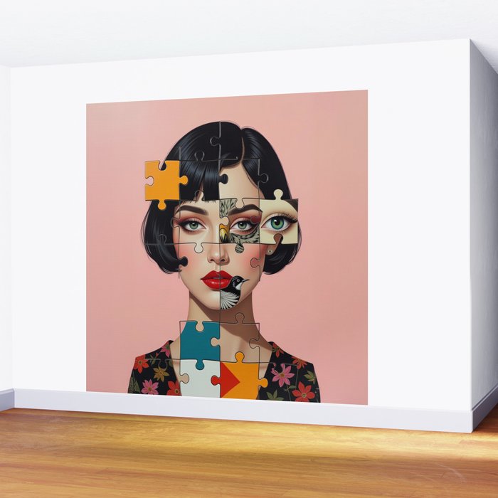Puzzle Girl Lulu Wall Mural Gallery Image 2