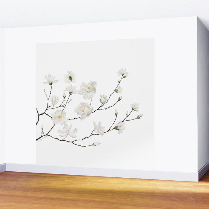 Magnolias  Wall Mural Gallery Image 2