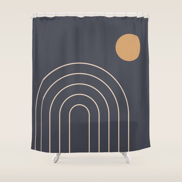 Minimal Geometric 84 Shower Curtain Gallery Image 1