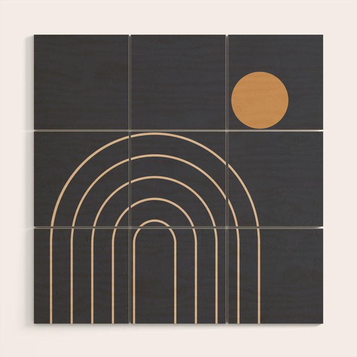 Minimal Geometric 84 Wood Wall Art Gallery Image 1