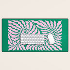 Sage & Chantilly Fern: Ferns 01 Desk Mat Gallery Image 1