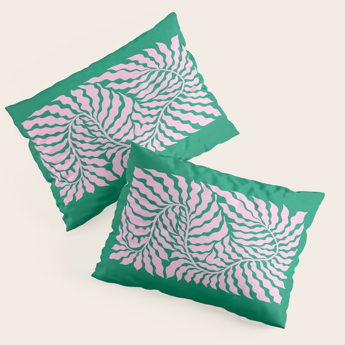 Sage & Chantilly Fern: Ferns 01 Pillow Sham Gallery Image 3